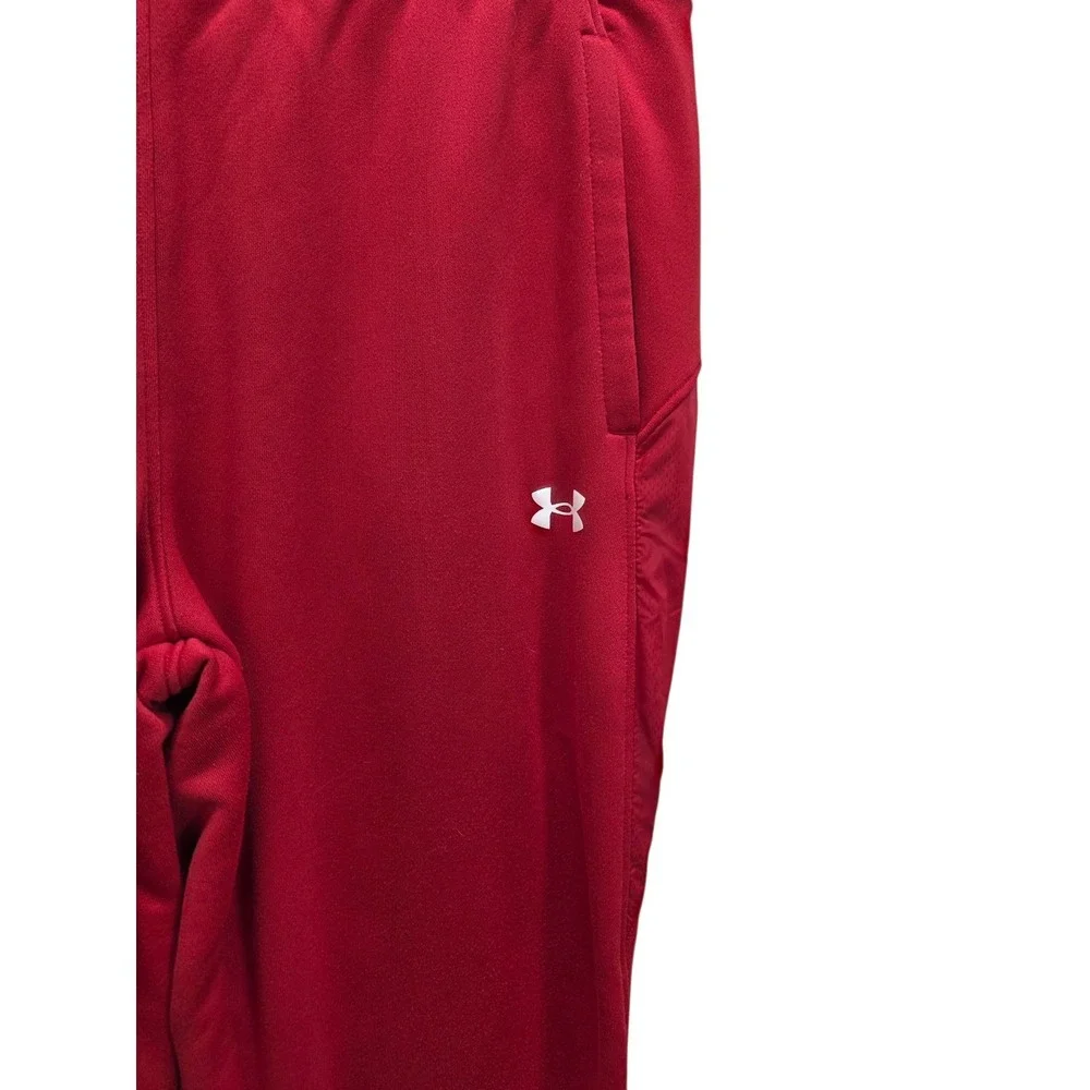 Under Armour‎ Red Tapered Track Pants Men's Medium Techwear Gorpcore Inspired